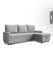 Dako Furniture Lynda DF-012CSB Grey Corner Sofa Bed with Ottoman (In Sections Unchecked at Buyers Risk).