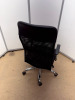 NiceDay Black Office Swivel Chair with Mesh Back, Fabric Seats & Chrome Legs. - 3