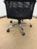 NiceDay Black Office Swivel Chair with Mesh Back, Fabric Seats & Chrome Legs. - 5