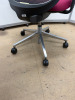 Orangebox Office Swivel Chair with Purple Fabric Seat/Headrest, Mesh Back & Chrome Legs. - 5