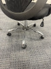 5 x Black Mesh Back Office Chairs with Chrome Swivel Base. - 4