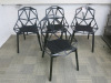 4 x Konstantin Grcic Chair One for Magis Stacking Chairs. Comes with 4 x Seat Cushions.