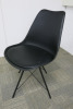 9 x Black Eames Style Chairs.