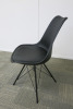 9 x Black Eames Style Chairs. - 2