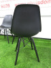9 x Black Eames Style Chairs. - 8
