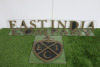 Brass on Glass Back 'East India Company' Sign. Size of Each Letter H13cm.
