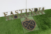 Brass on Glass Back 'East India Company' Sign. Size of Each Letter H13cm. - 2