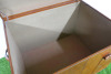 Large Brown Leather Trunk. Size H46 x W61 x D46cm. NOTE: no buckles. - 6
