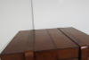 Brown Leather Trunk with Brass Buckles. Size H39 x W50 x D39. - 3