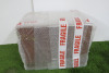 Sealed/Unused Brown Leather Trunk with Brass Buckles. Size H32 x W42 x W32cm. - 3