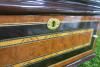 The East India Company Decorative Polished Wood Chest with Velvet Lined Interior, Gold Hardware & 2 x Tea Storage Tins. Comes with Original Box. NOTE: chest is open, missing key. - 4