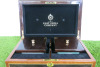 The East India Company Decorative Polished Wood Chest with Velvet Lined Interior, Gold Hardware & 2 x Tea Storage Tins. Comes with Original Box. NOTE: chest is open, missing key. - 5