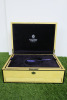 The East India Company Light Wood Coin Chest with Key, Purple Velvet Lined Interior, Exterior Drawer & 2 x Light Wood & Purple Velvet Lined Trays. Comes with Original Box. NOTE: coin not included. - 4
