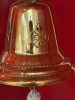 Bar Mounted Brass Bell with Bell Rope, Engraved '4 E I C'. - 2