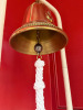 Bar Mounted Brass Bell with Bell Rope, Engraved '4 E I C'. - 3