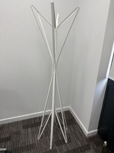 Zanotta 303 Aster Clothes Stand in White.
