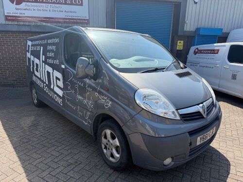 YS61 CJE: Vauxhall Vivaro 2900 Sport CDTI LW Panel Van in Grey. Diesel, 1955cc, Mileage Circa 133,458. MOT Expires 23rd Feb 2027. Comes with Logbook & 2 x Keys. NOTE: CAT N Insurance Write Off.