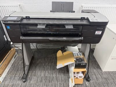 HP DesignJet T830 Multifunction Colour Plotter, 2017. Comes with Pack of 3 Xativa Large Format Media Colour InkJet Paper, 610mm x 50m - 90gsm & HP DesignJet Printhead Replacement Kit to Include: Printhead, 1 x Cyan Ink Cartridge, 1 x Magenta Ink Cartridge
