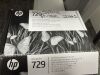 HP DesignJet T830 Multifunction Colour Plotter, 2017. Comes with Pack of 3 Xativa Large Format Media Colour InkJet Paper, 610mm x 50m - 90gsm & HP DesignJet Printhead Replacement Kit to Include: Printhead, 1 x Cyan Ink Cartridge, 1 x Magenta Ink Cartridge - 9