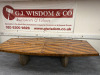 Large Boardroom/Dining Table in Veneer Walnut Finish on Twin Stone Effect Pedestal. Table Top Measurements: 300 x 107 x 7cm.