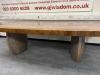 Large Boardroom/Dining Table in Veneer Walnut Finish on Twin Stone Effect Pedestal. Table Top Measurements: 300 x 107 x 7cm. - 2