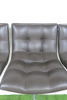4 x CasaDesus Barcelona Brown Leather on Chrome Frame High Stools. - 3