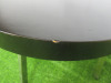 Heavy Wood Top Round Coffee Table on Chrome Legs. Size H54 x Dia70cm. NOTE: scratches to top of table. - 6