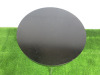Heavy Wood Top Round Coffee Table on Chrome Legs. Size H54 x Dia70cm. NOTE: scratches to top of table. - 7