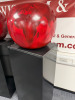 Pair of Statement Apples on Plinths, Standing 1.7m Tall, Each Apple is approx 50cm in Diameter. Painted Steel. - 6