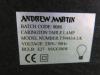 Andrew Martin Carington Table Lamp in Silver with Black Base. Comes with Shade, Model T59-483A. - 5