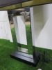 Andrew Martin Carington Table Lamp in Silver with Black Base. Comes with Shade, Model T59-483A. - 5