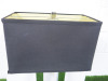 Andrew Martin Carington Table Lamp in Silver with Black Base. Comes with Shade, Model T59-483A. - 3