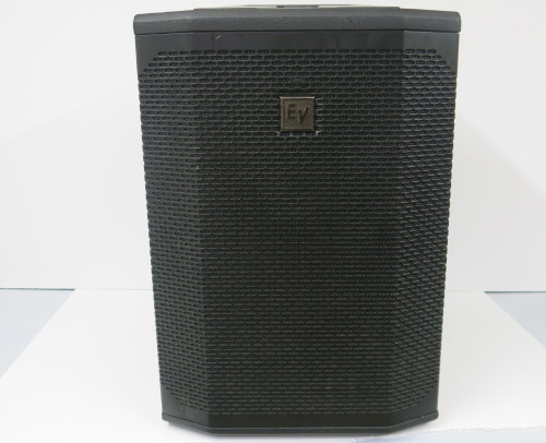 EV Electro Voice Evolve 50 Powered Colum Speaker, with an Evolve 50 Electro Voice Sound Bar.