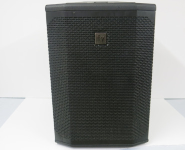 EV Electro Voice Evolve 50 Powered Colum Speaker, with an Evolve 50 Electro Voice Sound Bar.