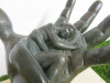 Lorenzo Quinn Contemporary Sculpture "Trust" Resin Plated in Bronze on Travertine Marble Plinth, Depicts a Human Figure Lying Asleep in an Open Hand. Limited Edition 410/999-US - 2