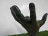 Lorenzo Quinn Contemporary Sculpture "Trust" Resin Plated in Bronze on Travertine Marble Plinth, Depicts a Human Figure Lying Asleep in an Open Hand. Limited Edition 410/999-US - 5