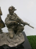 Special Boat Service "Combat Swimmers Break Cover From The Protection of Dark Waters", by Ballantynes of Walkerburn. Electroformed Silver on Granite Base. Size H12". - 7
