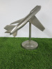 Solid Pewter Retro Desktop Airplane on Pedestal Base, Size H40cm. - 4