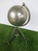 Pewter Antique Globe on Tripod Stand, Size H40cm. - 4