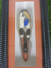 2 x African Face Masks Mounted in Wooden Frame Displays. - 2