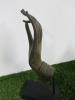 Pair of Bronze Budda Hand Sculptures on Wooden Base. - 3