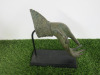 Pair of Bronze Budda Hand Sculptures on Wooden Base. - 7
