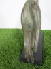 Pair of Bronze Budda Hand Sculptures on Wooden Base. - 10