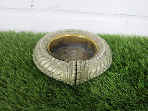 African Slave Cuff Bangle Repurposed Ashtray.