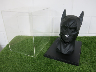 Batman Cowl Made By Rubies Costume Company, Limited Edition 2/30 & Dated 2014. Comes in Perspex Display Case.