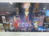 Glazed & Framed Print of "New York New York" Times Square. Photographed by James Blakeway. Size 118 x 40cm. - 5