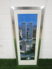 Glazed, Mounted & Framed Picture of "World Trade Centre". Photographed by James Blakeway. Size 113 x 34cm.
