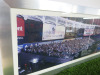 Glazed & Framed Panoramic Print of Yankee Stadium " Longest Game in World Series History". Signed & Dated by The Artist C 2000. Size 183 x 34cm. - 6