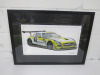 Framed & Glazed Print of a Mercedes in Racing Trim, NM Cunningham. Mounted, Framed & Glazed. Size 73cm x 53cm.