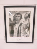 "Racing is Life" Print of Steve McQueen. Mounted, Framed & Glazed. Size 59 x 77cm.
